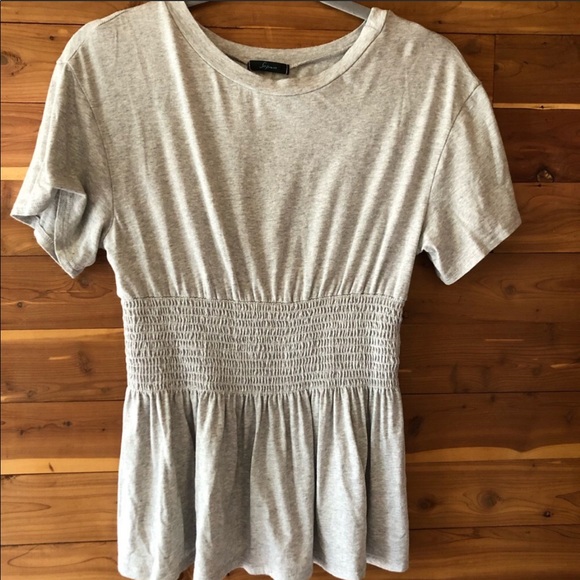 Soprano. Grey peplum top. Size M. - Picture 4 of 4